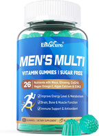Multivitamínico Metilado para Hombres en Gominolas - Omega 3 Vegano, CoQ10, Zinc, Vitaminas A, C, D3, K2, E, Complejo B, Calcio, Magnesio, Licopeno - Sin Azúcar, 120 Unidades