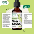 Irish Sea Moss Drops for Dogs - Thyroid Support & Energy - Nutritional Drops with Liquid Seamoss Extract - Dog Vitamins and Supplements for All Breeds & Sizes - Alcohol-Free - 59 ml