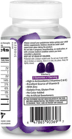 Airborne Gominolas de Saúco + Zinc y Vitamina C para Adultos, 60 gomitas