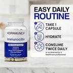 Oramune ImmunoCillin – Immune Supplement with Lactoferrin and Olive Extract, 60 Capsules