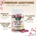 Vitaminas para Cabello, Piel y Uñas con Biotina 5000mcg - 60 Cápsulas
