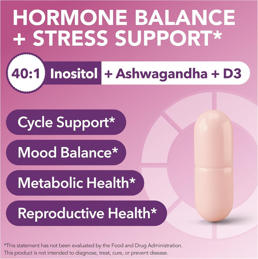 Intimate Rose Myo-Inositol & D-Chiro Inositol 40:1 con Vitamina D y Ashwagandha