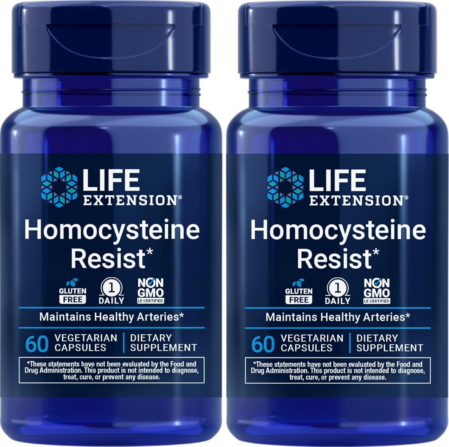 Life Extension Homocysteine Resist, 120 Cápsulas Vegetarianas (Pack de 2)