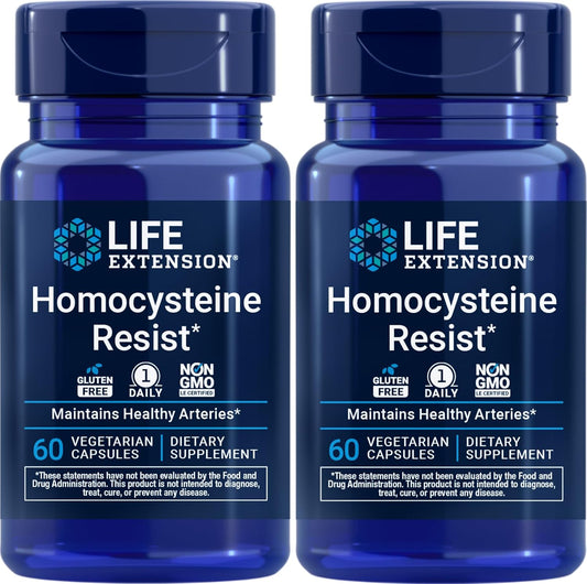 Life Extension Homocysteine Resist, 120 Cápsulas Vegetarianas (Pack de 2)