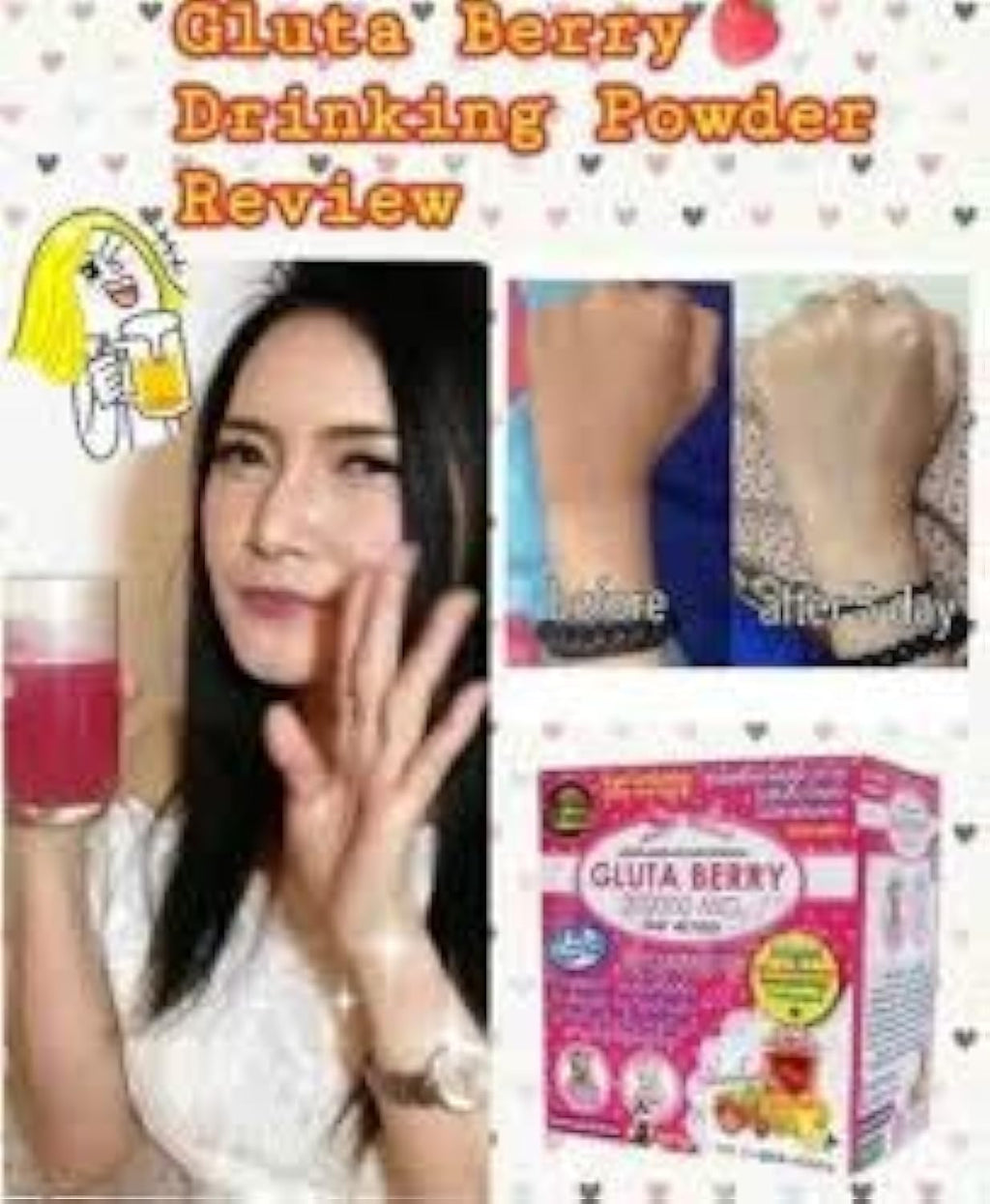 Gluta Berry 200000 mg Drink PUNCH - Bebida de Glutatión y Colágeno (10 sobres)