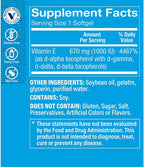 The Vitamin Shoppe Vitamin E 1,000IU - Antioxidant Support for Skin Health & Immune Function, Daily Vitamin (240 Softgels)
