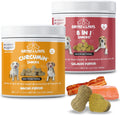 Turmeric & Multivitamin Chews for Dogs – 10-in-1 Supplement with Glucosamine, Curcumin, Omega Fish Oil & Antioxidants – Joint Pain Relief, Immune, Digestive, Skin & Coat Support (90 Chews)