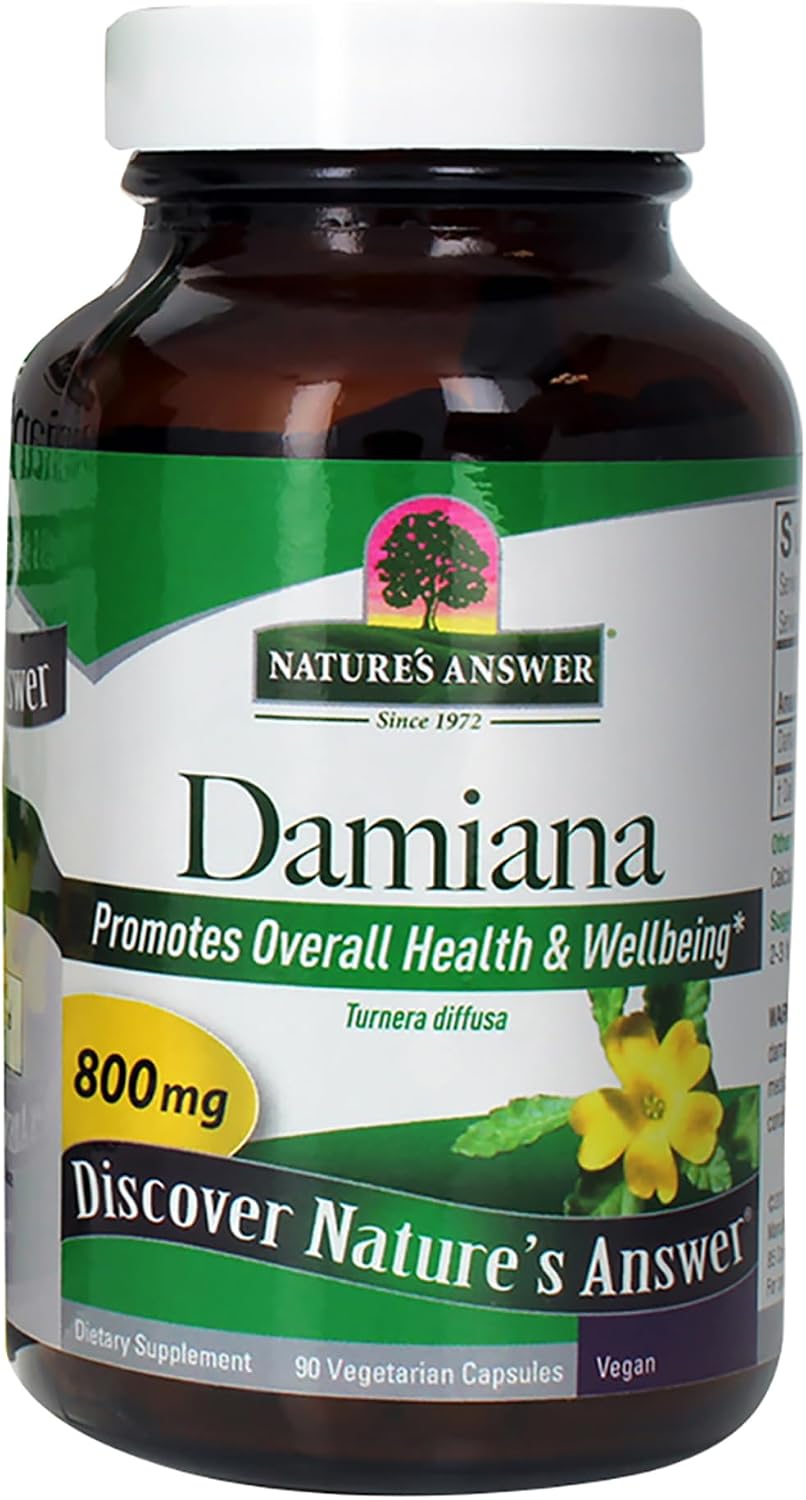 Damiana de Nature's Answer - 90 Cápsulas Vegetarianas (400 mg)