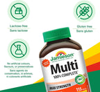 Jamieson 100% Complete Multivitamínico Max Strength, 115 comprimidos