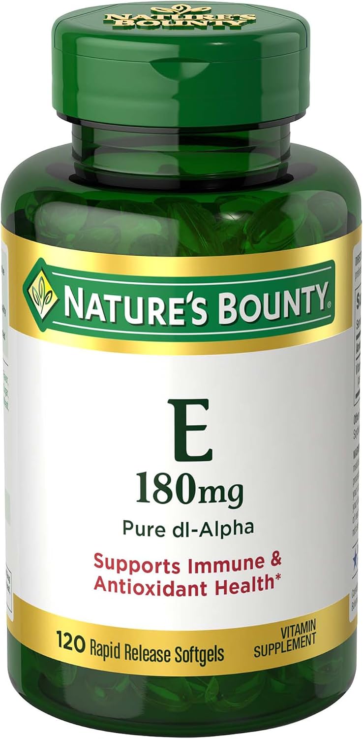 Nature's Bounty Vitamina E 400 IU - 120 Cápsulas Blandas