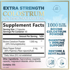 Hello Lovely! Colostrum Bovino 1000mg – 120 Cápsulas – Apoyo Digestivo e Inmune