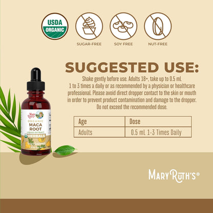 MaryRuth's Gotas Líquidas de Maca Orgánica USDA | Vegano | Sin Gluten | Sin Alcohol | 30 ml – Image 3