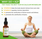 Zoomavit Vegan Liquid Drops Vitamina D3 K2 (MK7) - 100% Vegetal - 1000 UI D3 + 200 mcg K2 por dosis