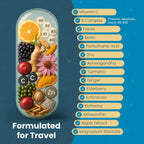 TravelVita Natural Travel Pills - Complemento para Viajeros (60 Días)