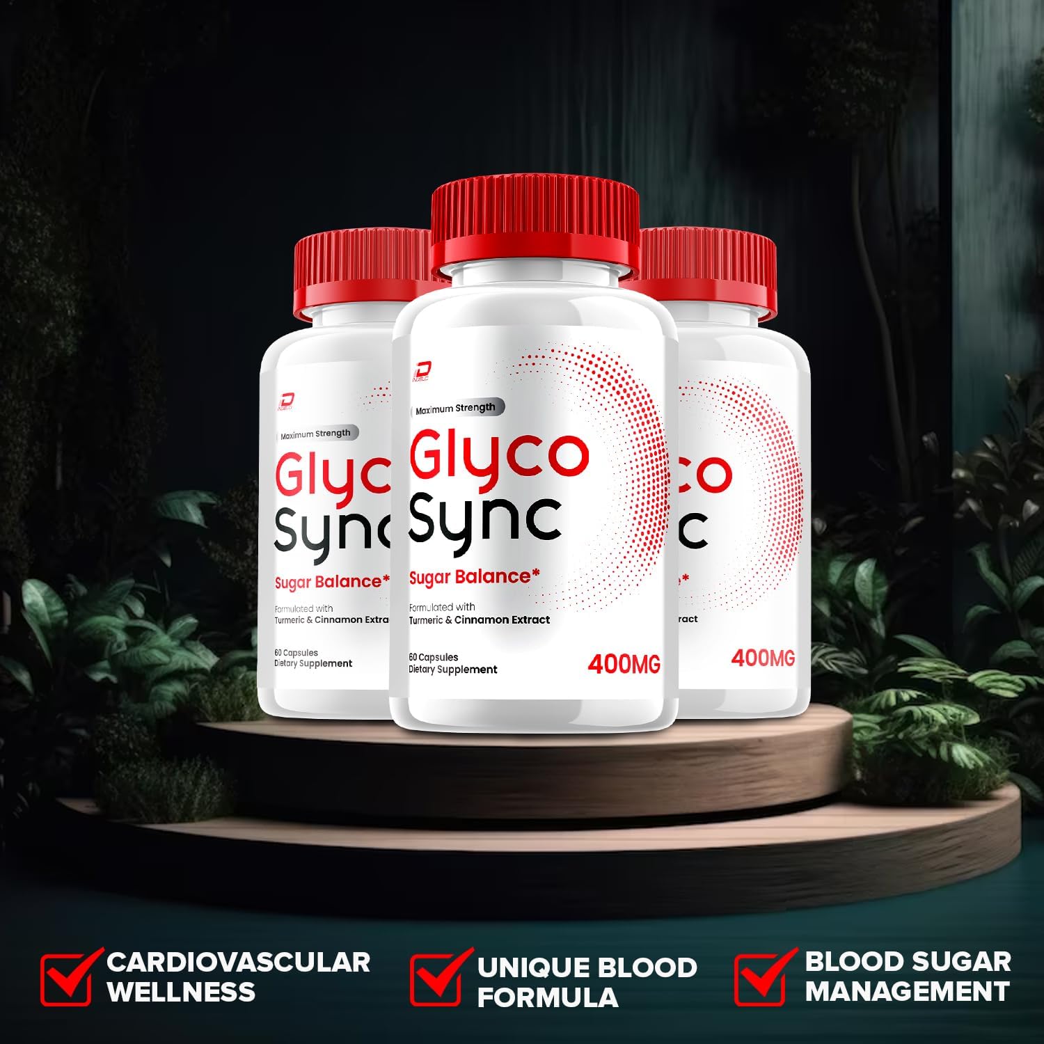 Glyco Sync Cápsulas – Optimizador de Azúcar, Fórmula Avanzada Natural (5 Paquetes, 300 Cápsulas)