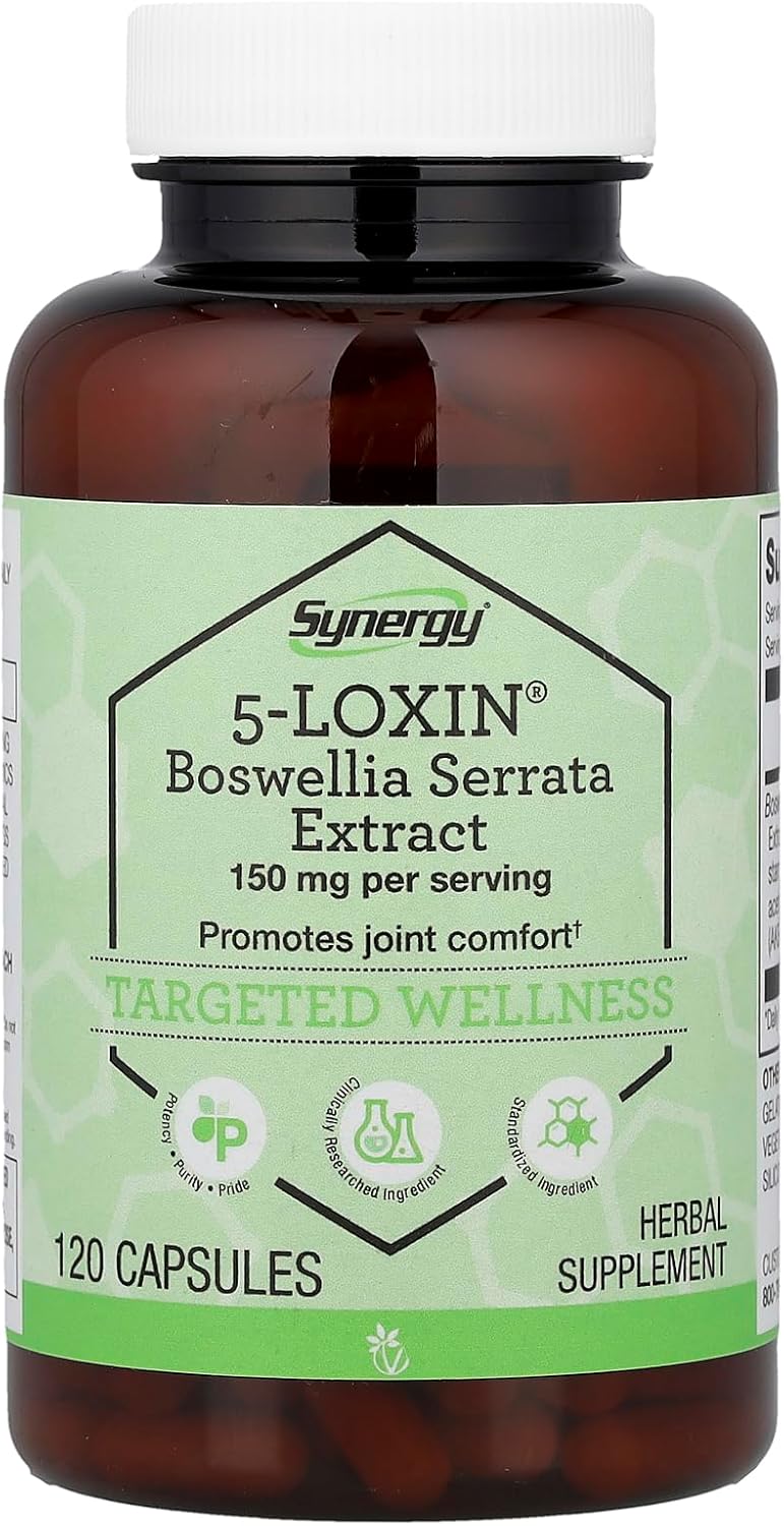 Vitacost Synergy® 5-Loxin® Boswellia Serrata Extract, 120 Capsules