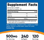 Nutricost Beta Sitosterol 500 mg - 240 Cápsulas Blandas