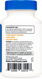 Nutricost Coleus Forskohlii 500mg por Dosis - 2 Botellas (120 Cápsulas)