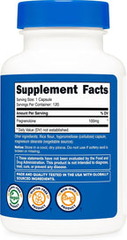 Nutricost Pregnenolone 100 mg – 120 Cápsulas (No OGM, Sin Gluten, Vegetarianas)