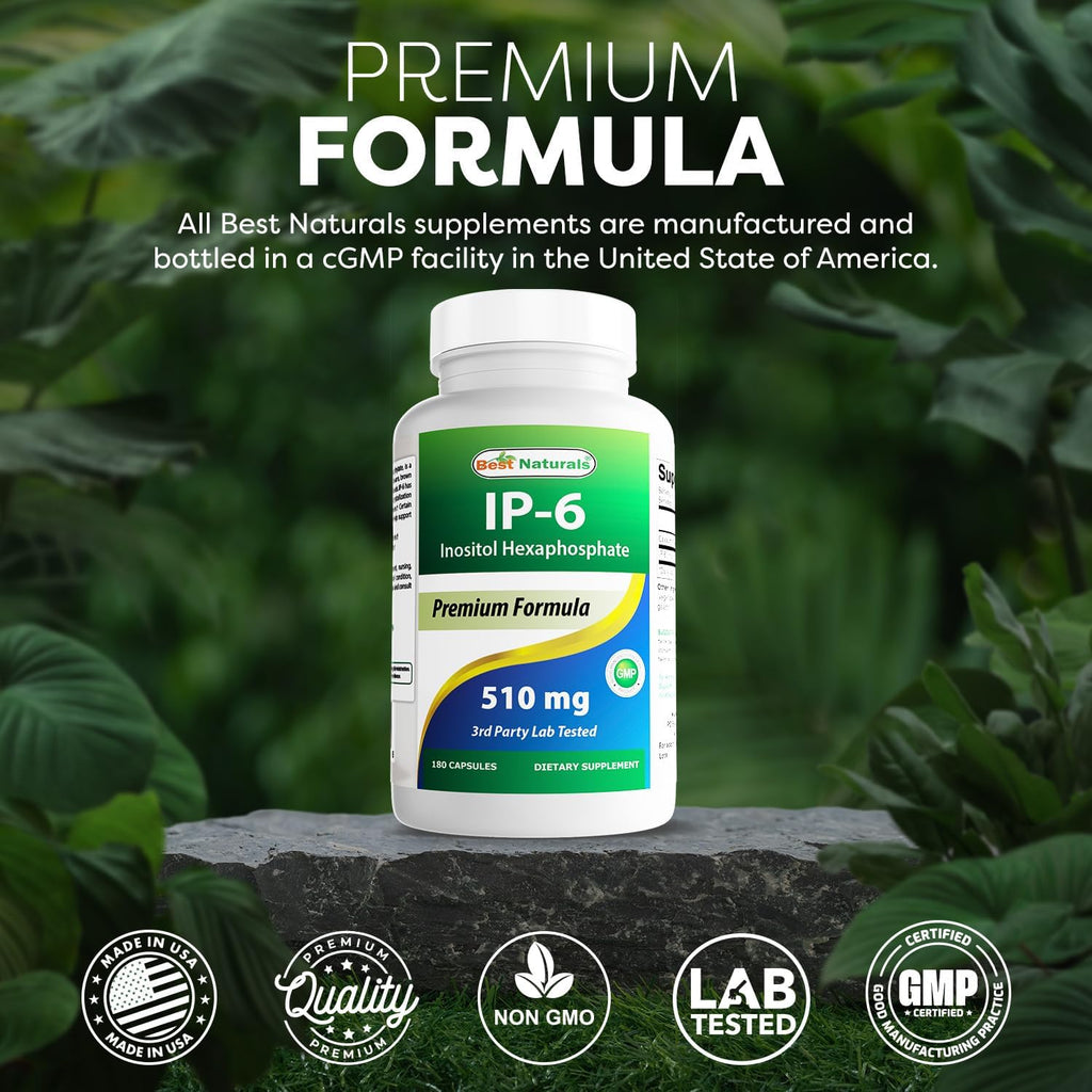 Best Naturals IP-6 510 mg 180 Cápsulas