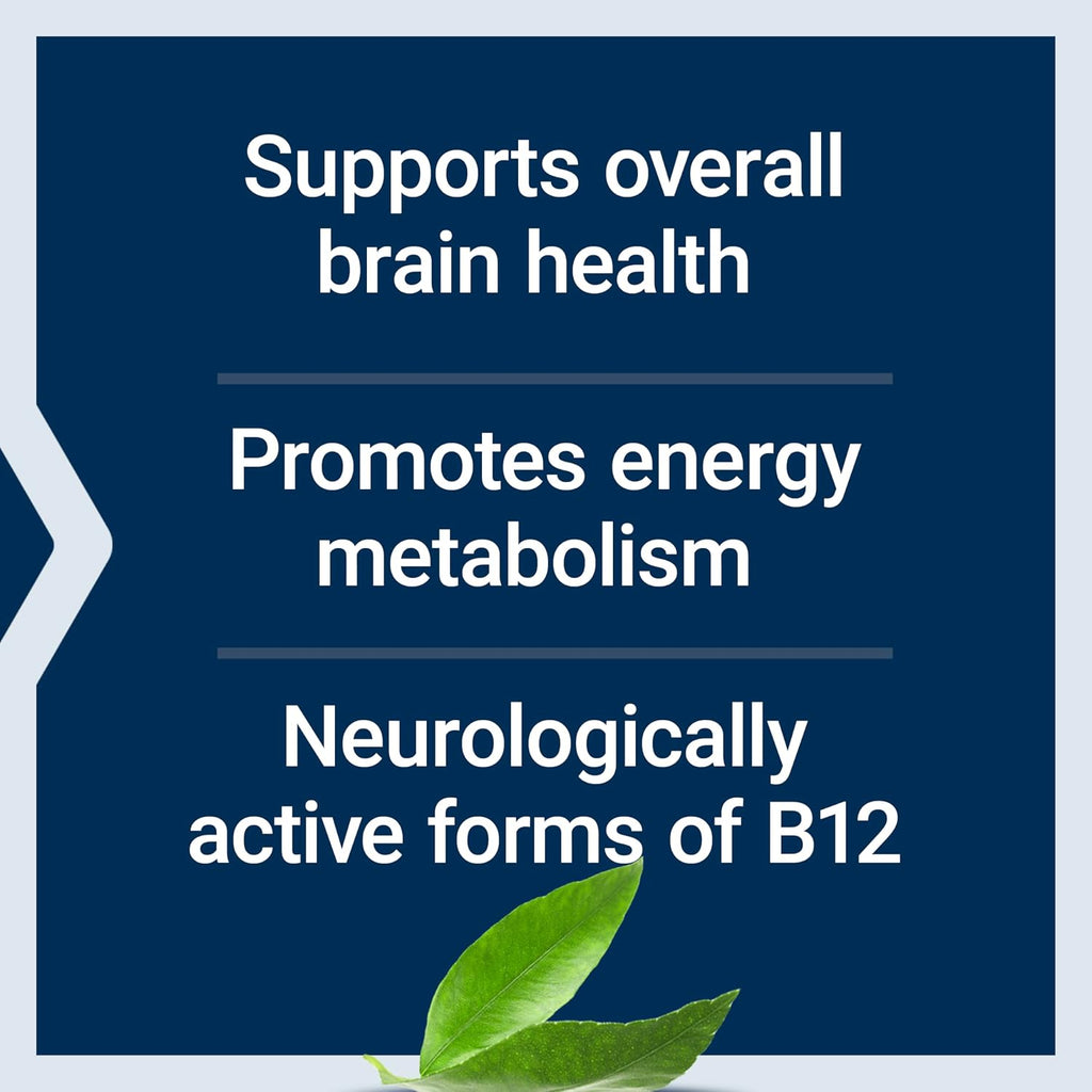 Life Extension B12 Elite - 60 Comprimidos de Vitamina B12 con Adenosilcobalamina y Metilcobalamina