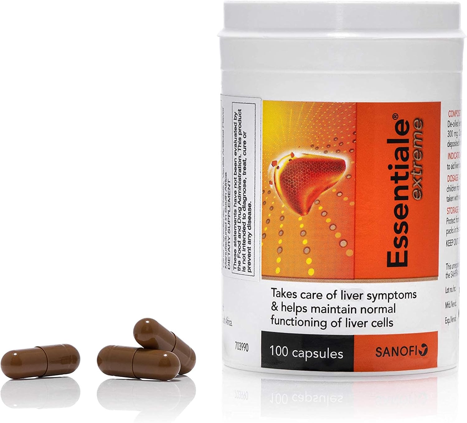 Essentiale Extreme - Complemento Alimenticio para el Hígado con Fosfolípidos Esenciales - 100 Cápsulas