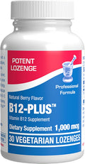 Vitamina B12 Metilcobalamina 1000 mcg - Comprimidos Sublinguales Sabor a Bayas Silvestres - 30 Unidades