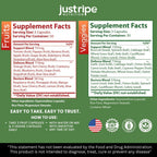 Just Ripe Nutrition - Suplemento de Frutas y Verduras, 180 Cápsulas (90 Frutas + 90 Verduras)