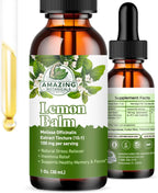 Extracto Líquido de Melisa (Melissa officinalis) – Gotas sin Alcohol – Vegano, No-GMO, Sin Gluten – Suplemento Herbal de Alta Potencia para la Relajación y el Apoyo Cognitivo – 30ml / 1oz