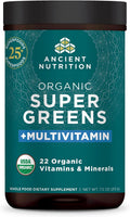 Ancient Nutrition Polvo de Vitaminas con Supergreens Orgánico - 25 Servicios