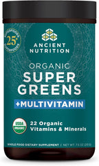 Ancient Nutrition Polvo de Vitaminas con Supergreens Orgánico - 25 Servicios