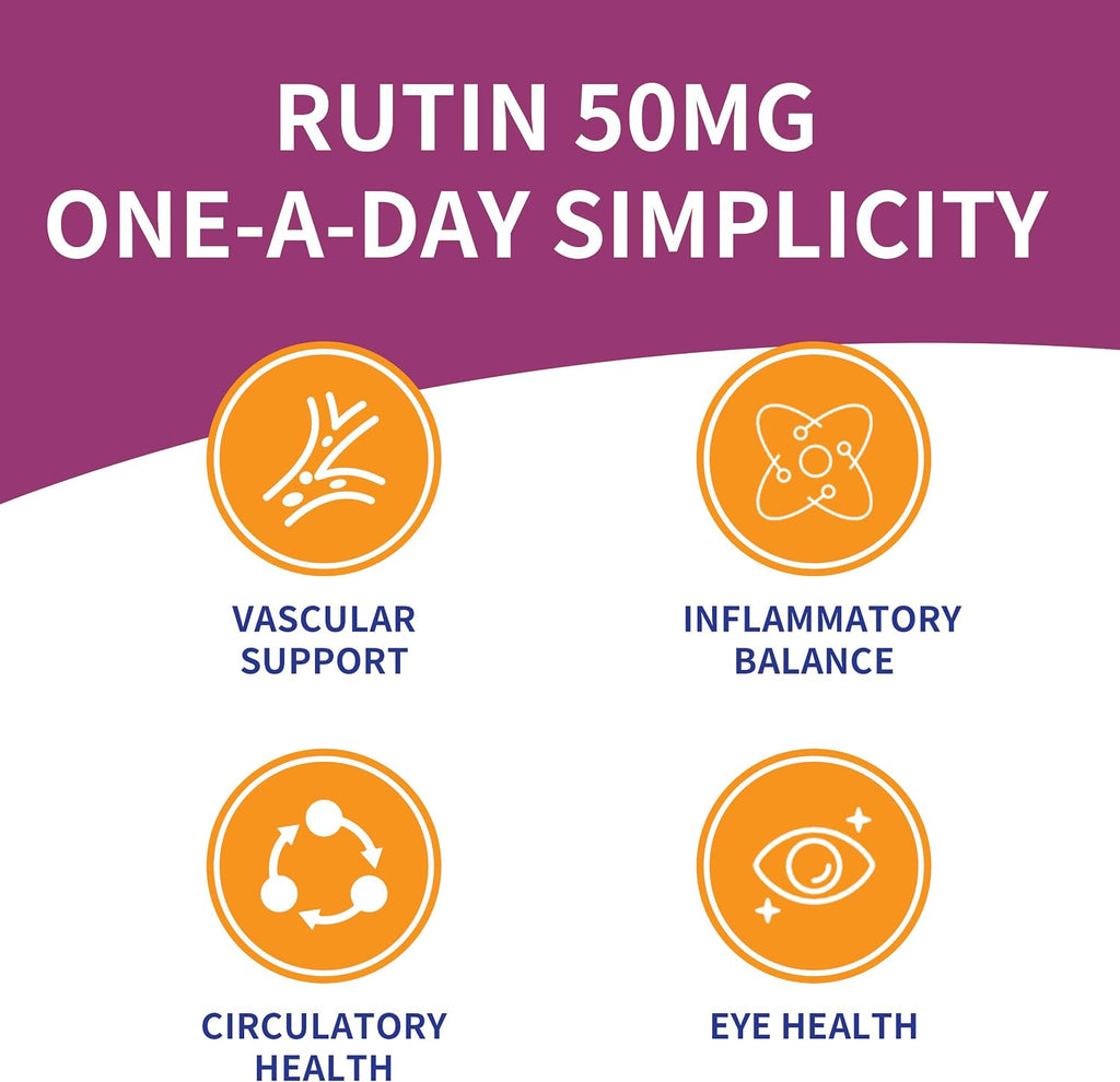 Rutina 50mg 90 Tablets - Total Natural