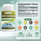 Best Naturals Complejo DIM 100 mg – 120 Cápsulas (Pack de 3)