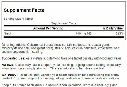 Swanson Niacina (Vitamina B3) 100 mg - 250 – Apoyar el metabolismo de los carbohidratos: la niacina juega un papel – Image 2