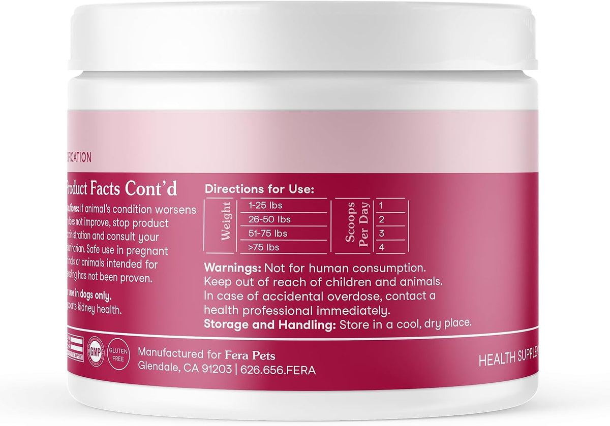 Fera Pets Dog Kidney Support con Probióticos – Otros antioxidantes naturales: Incluye ingredientes como la cúrcuma – Image 9