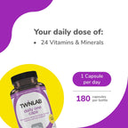 Twinlab Daily One Iron-Free - Multivitamin with Minerals, 180 Capsules