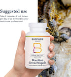 BioPure Propóleo Brasileño Verde – Extracto Puro Liofilizado – 60 Cápsulas