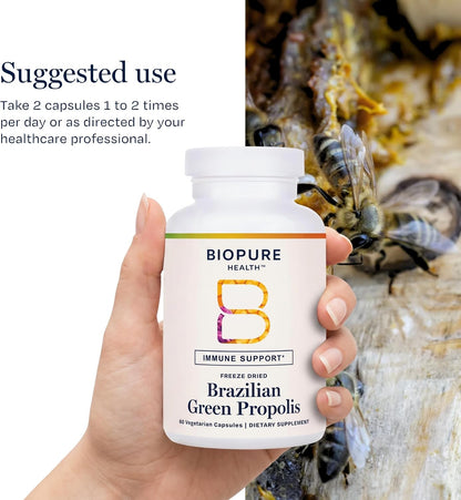 BioPure Propóleo Brasileño Verde – Extracto Puro Liofilizado – 60 Cápsulas – Image 7