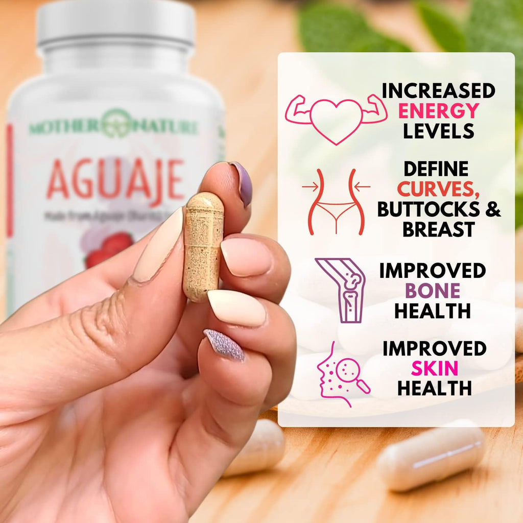 Aguaje Curves Cápsulas para Mujer 1000mg con Maca Roja y Cohosh Negro