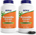 Now Boswellia Extract 500 mg, 200 Cápsulas (Pack de 2) - Extracto Estandarizado