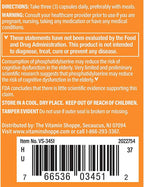 The Vitamin Shoppe Brain Sharp con Acetil-L-carnitina y Fosfatidilserina (90 Cápsulas)