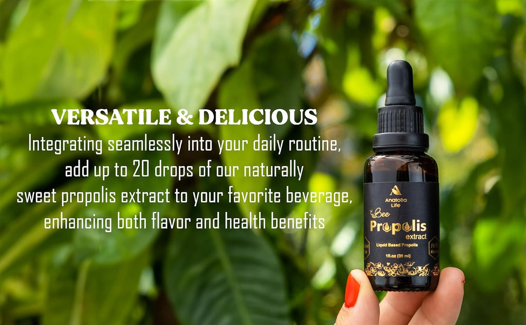 Extracto de Propóleo de Abeja Natural, 30 mL - Tintura Líquida Avanzada - Anatolia Life