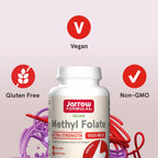 Jarrow Formulas Methyl Folate 1000 mcg - 100 Cápsulas Vegetales