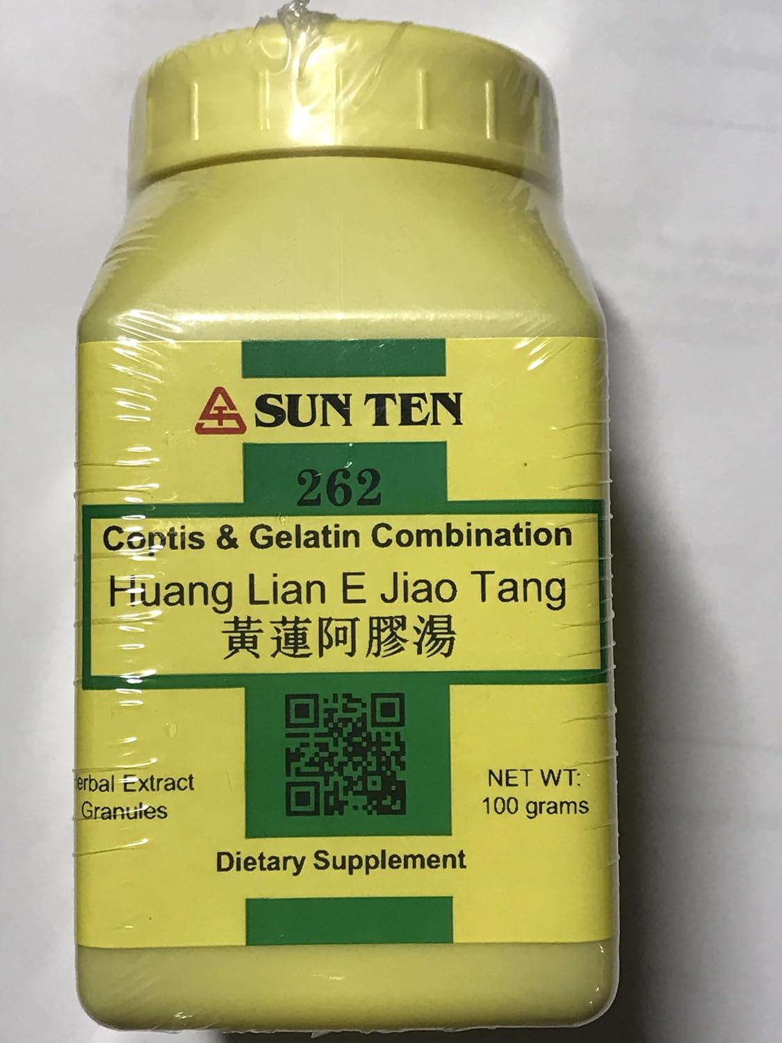Huang Lian E Jiao Tang (Combinación de Coptis y Gelatina), 100 g de granulado