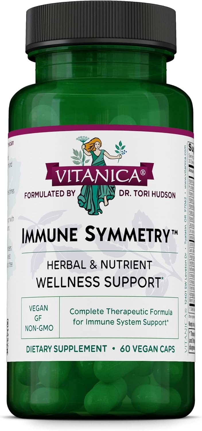 Vitanica Immune Symmetry - Apoyo Inmunológico con Vitaminas A, C y B6 - 60 Cápsulas Veganas