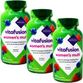 Vitafusion Multivitamínico Completo para Mujer en Gomitas, Bayas Mixtas - 150 unidades (Paquete de 3)