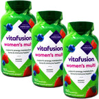 Vitafusion Multivitamínico Completo para Mujer en Gomitas, Bayas Mixtas - 150 unidades (Paquete de 3)