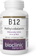Bioclinic Naturals - B12 Methylcobalamin 1000 mcg 60 pastillas
