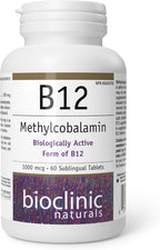 Bioclinic Naturals - B12 Methylcobalamin 1000 mcg 60 pastillas