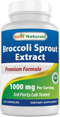 Best Naturals Extracto de Brotes de Brócoli, 1000 mg, 120 Cápsulas